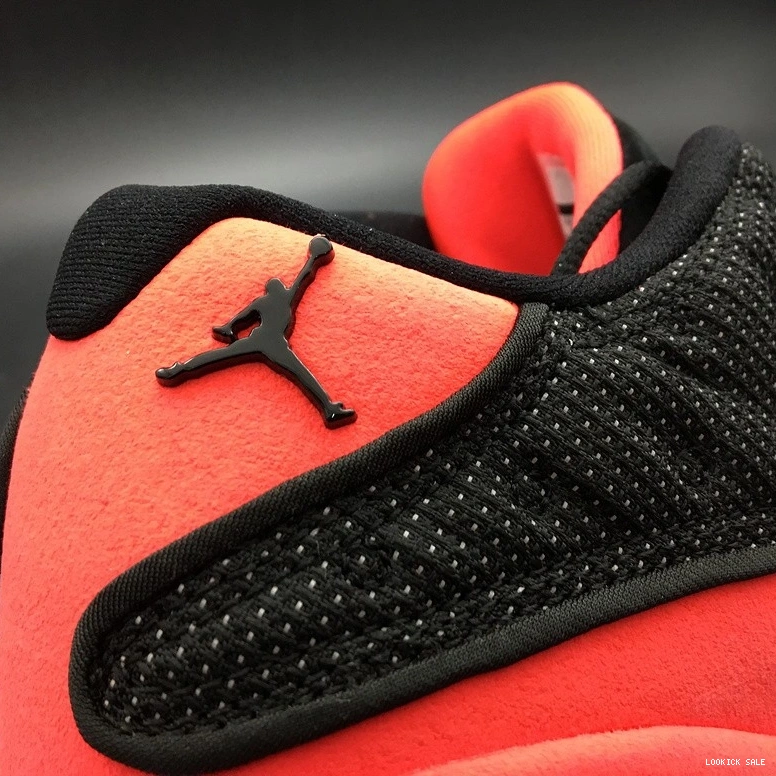 Rep AT3102-006 Red  Black Clot Jordan Low Retro 13  0514
